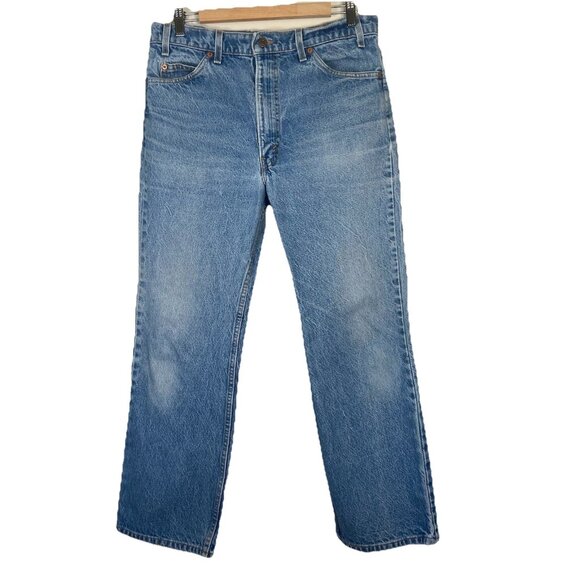 Vintage Levis 517 Jeans Mens 36 X 29 Orange Tab Boot Cut 90s USA Denim Classic - Picture 1 of 11